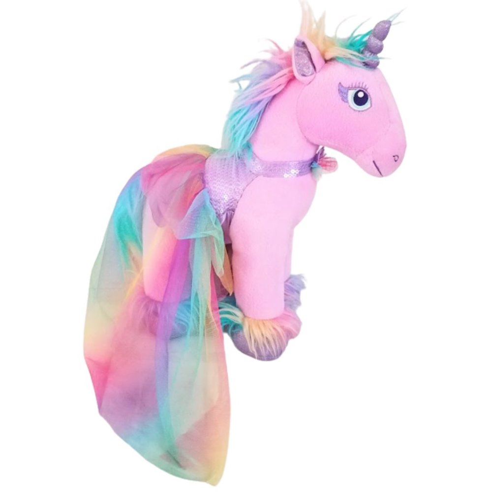 BUILD-A-BEAR WORKSHOP Beary Fairy Friends Pink Unicorn With Outfit - 17" Plush